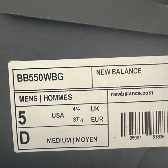 Size 5 - New Balance 550 Burgundy Turquoise - Picture 5 of 7